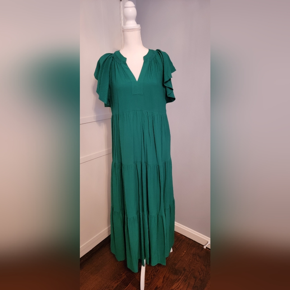 Calvin Klien Green Maxi Dress